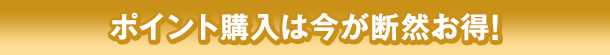 ポイント購入は今が断然お得!